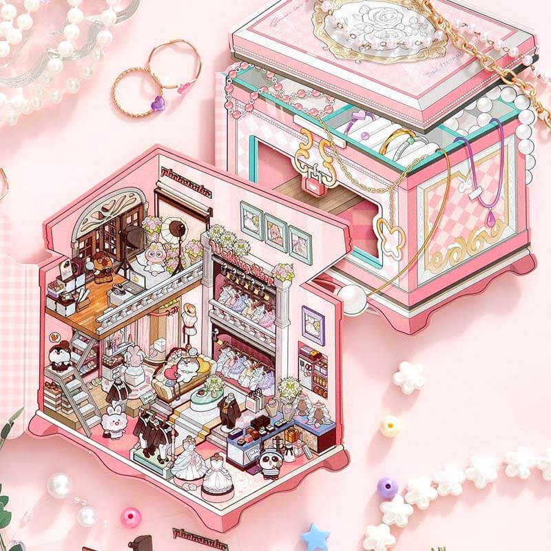 Moments & Moods DIY 3D Scene Stickers 4 Cute Miniature Scenes