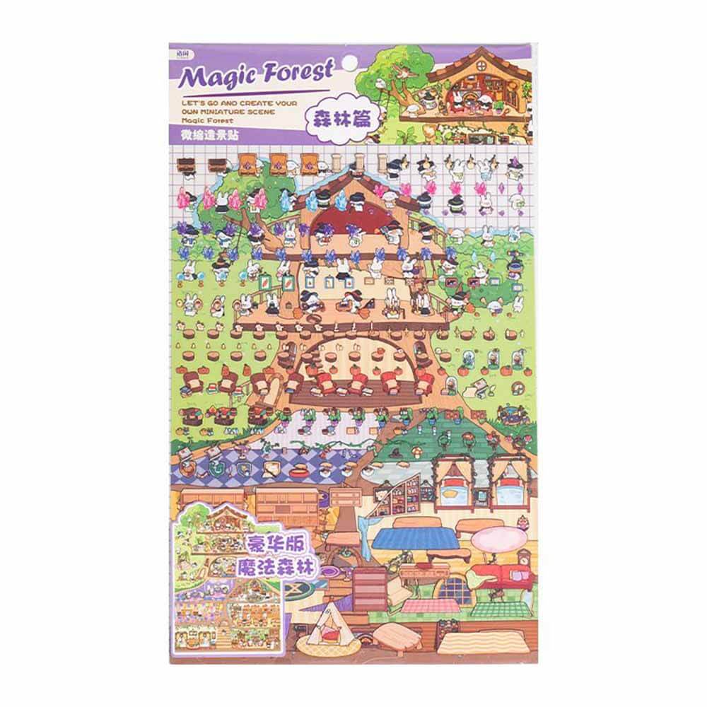 Apartment Theme DIY 3D Scene Stickers 2 Cute Miniature Scenes