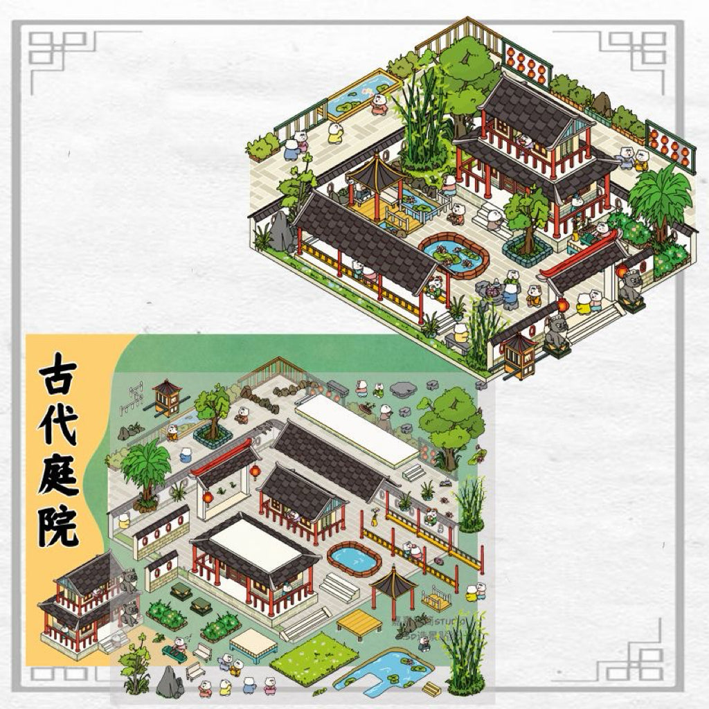Sticker Scenes! Create DIY Bookstore|Izakaya|Sweet Cake|Burger Shop|Hotpot Restaurant