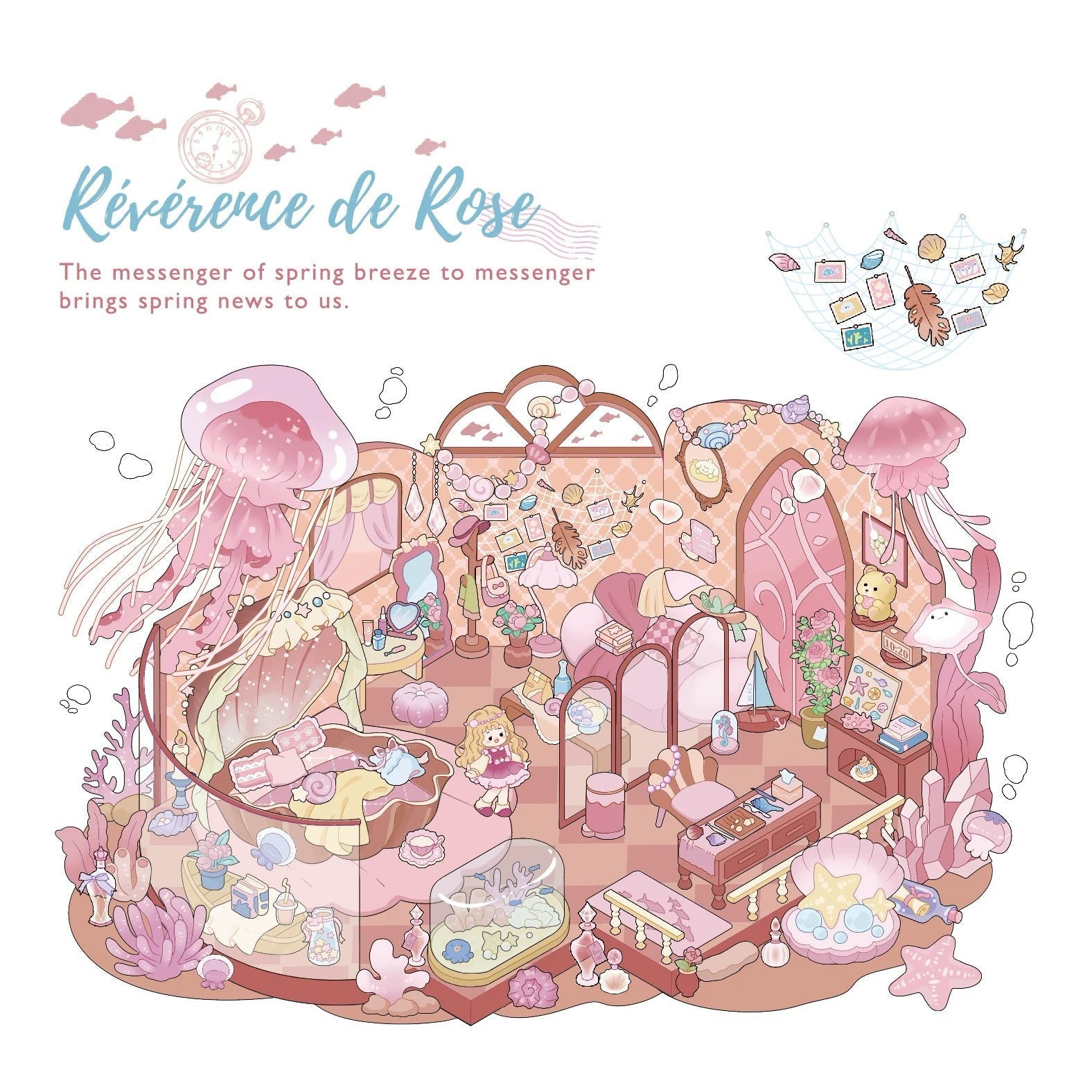 The Rose’s Tribute 3D Romantic Scene Sticker