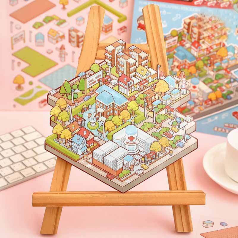 Dodo's World DIY 3D Scene Sticker - 2 Cute Miniature Scenes