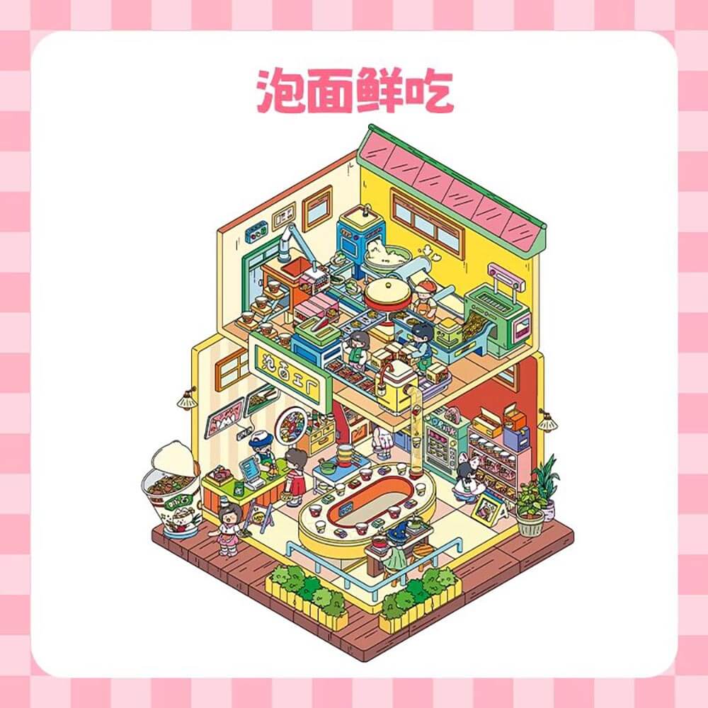 Jolly Factory DIY 3D Scene Stickers 3 Cute Miniature Scenes