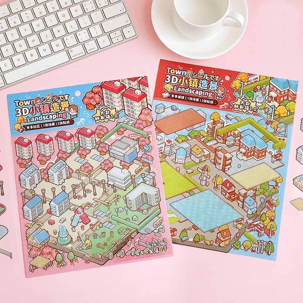 Dodo's World DIY 3D Scene Sticker - 2 Cute Miniature Scenes