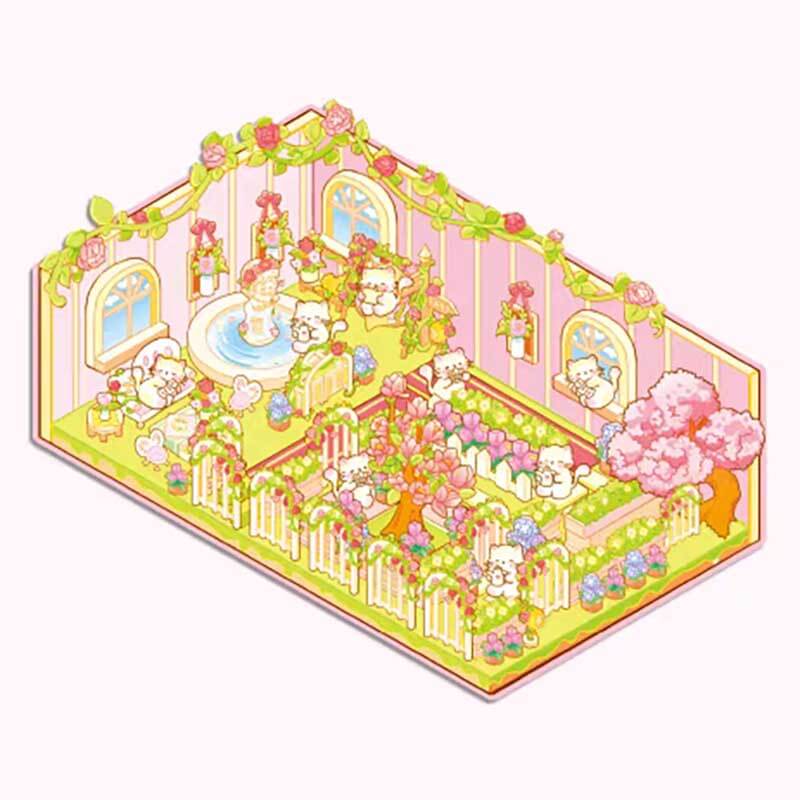 Fantasy Seasons DIY 3D Sticker Collection 4 Cute Miniature Scenes
