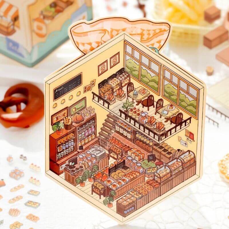 Baked Bliss DIY 3D Scene Stickers 2 Cute Miniature Scenes