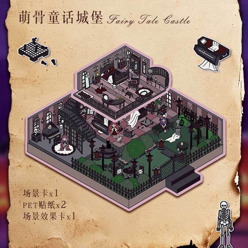 Enchanted Realms DIY 3D Scene Stickers 2 Cute Miniature Scenes