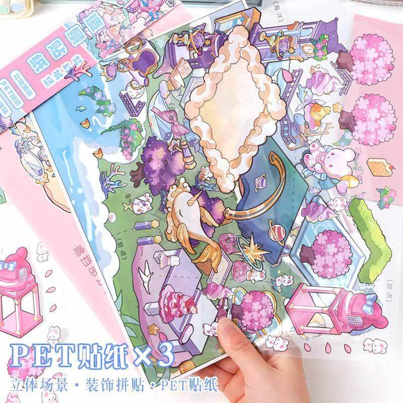 Fantasy Bliss Chronicles DIY 3D Scene Stickers Lovely 2 Miniature Scenes