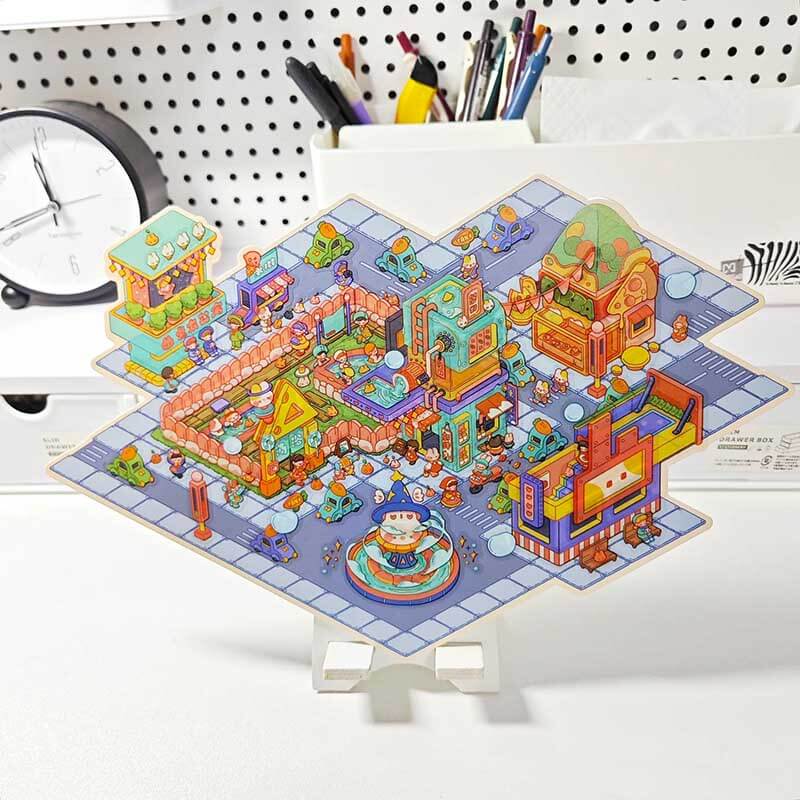 Floral & Foam DIY 3D Scene Stickers 2 Cute Miniature Scenes