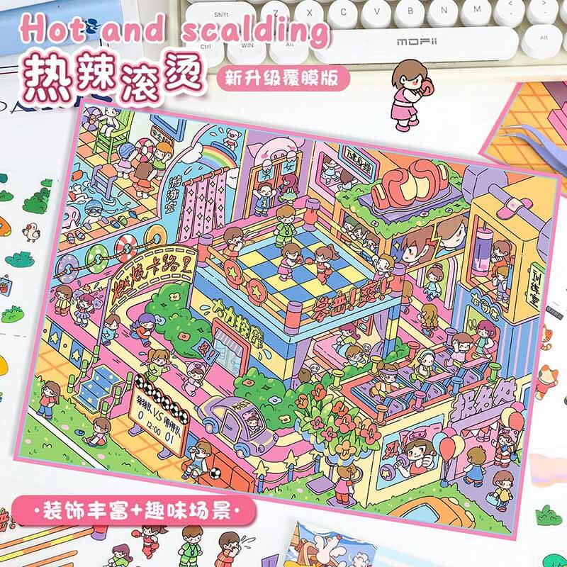 Island Hopping DIY 3D Scene Stickers 2 Cute Miniature Scenes