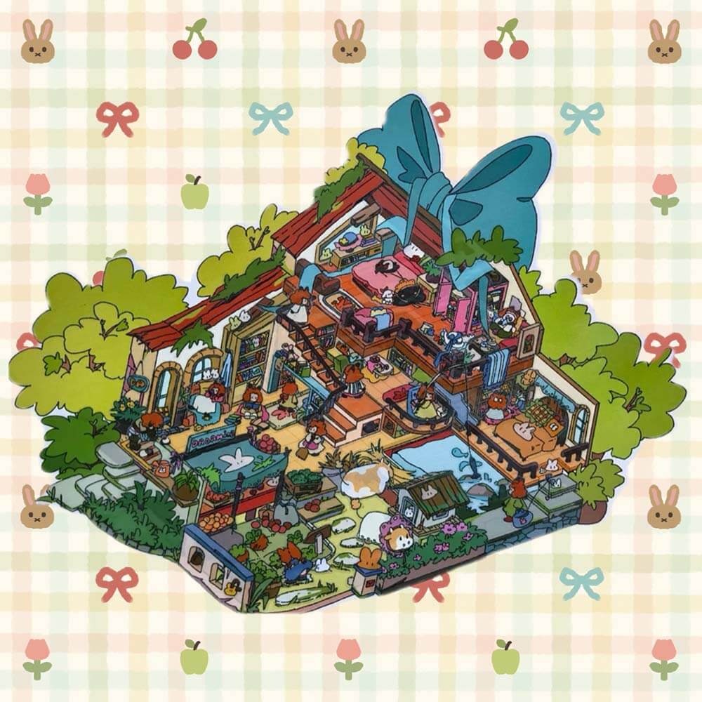 Alice's Life DIY 3D Scene Sticker Collection 2 Cute Miniature Scenes