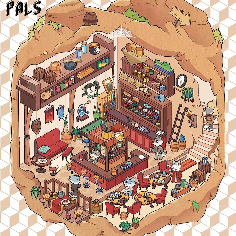 Fantasy Land DIY 3D Scene Stickers 4 Cute Miniature Scenes