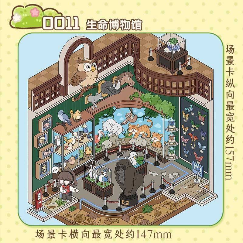 Life Chapters DIY 3D Scene Stickers 3 Cute Miniature Scenes
