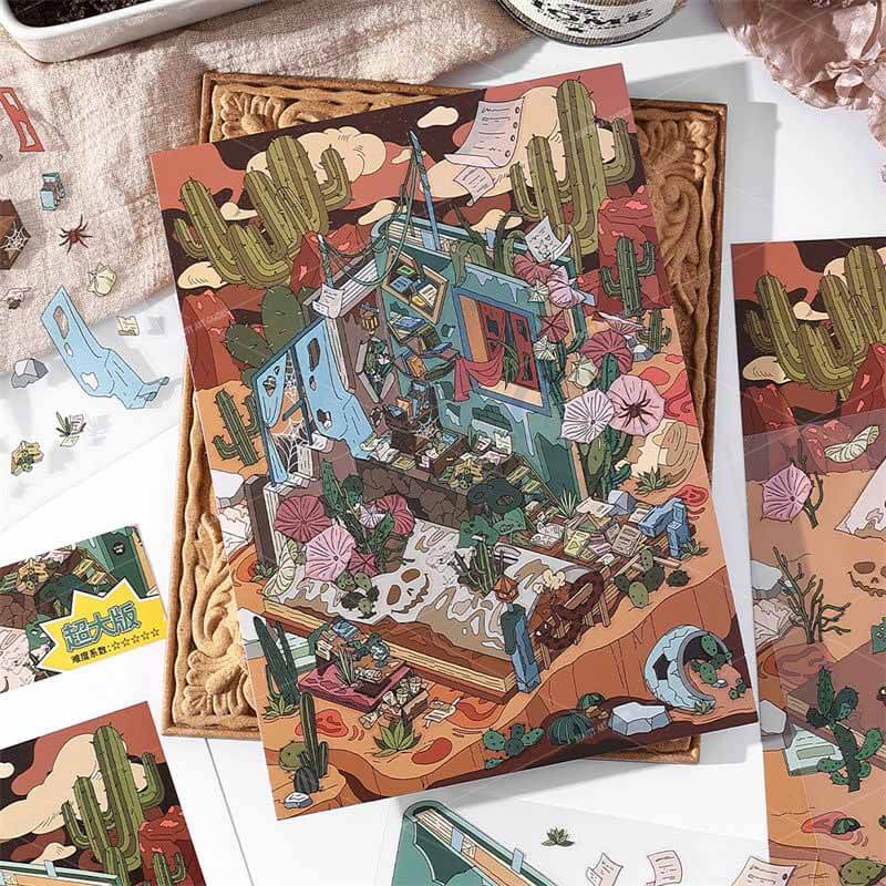 Lost Chapters DIY 3D Scene Stickers 2 Cute Miniature Scenes