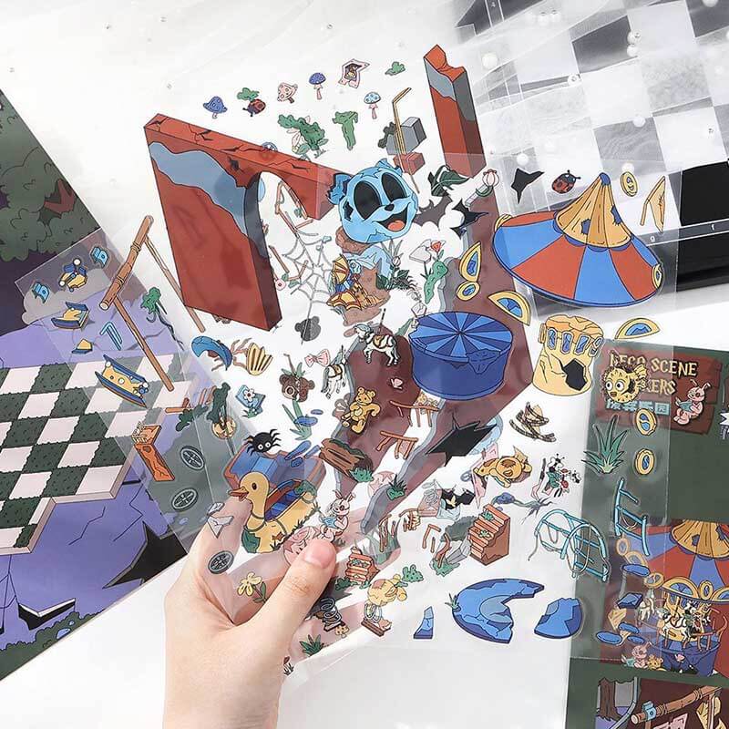 Lost Realms DIY 3D Scene Stickers 2 Cute Miniature Scenes