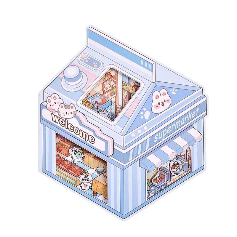 Paws & Palates DIY 3D Scene Stickers 4 Cute Miniature Scenes