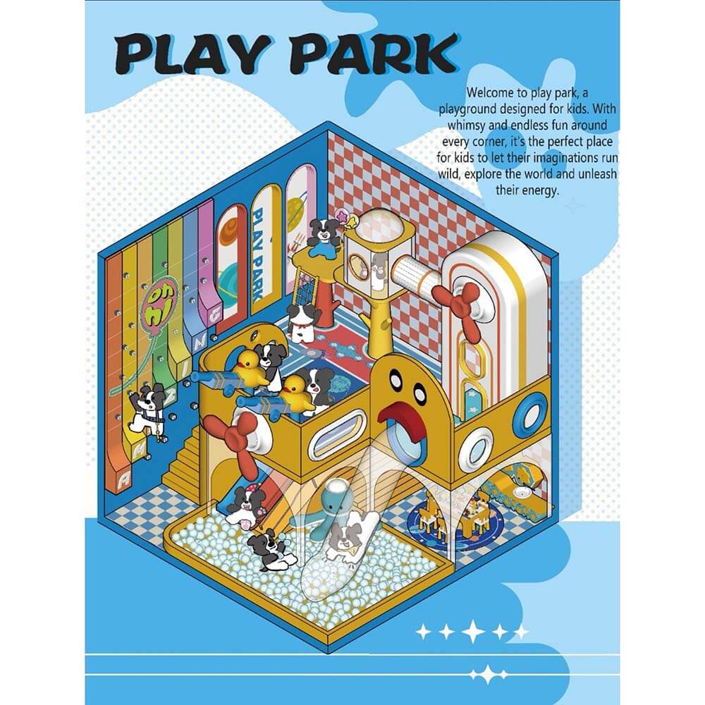 Play Space DIY 3D Scene Stickers 4 Cute Miniature Scenes