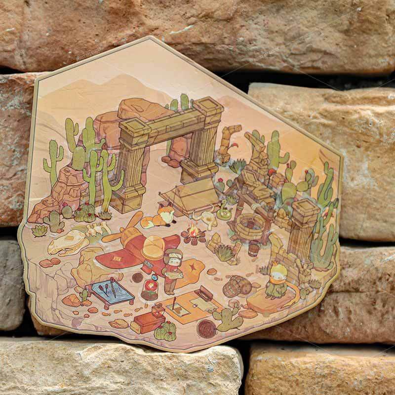 Rose Reverie DIY 3D Scene Stickers 4 Cute Miniature Scenes
