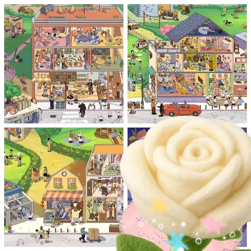 Simple Pleasures DIY 3D Scene Stickers 3 Cute Miniature Scenes