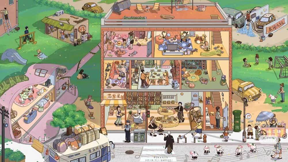 Simple Pleasures DIY 3D Scene Stickers 3 Cute Miniature Scenes