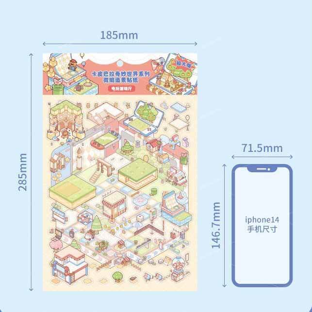 Sugar Pop Club DIY 3D Scene Stickers 3 Cute Miniature Scenes
