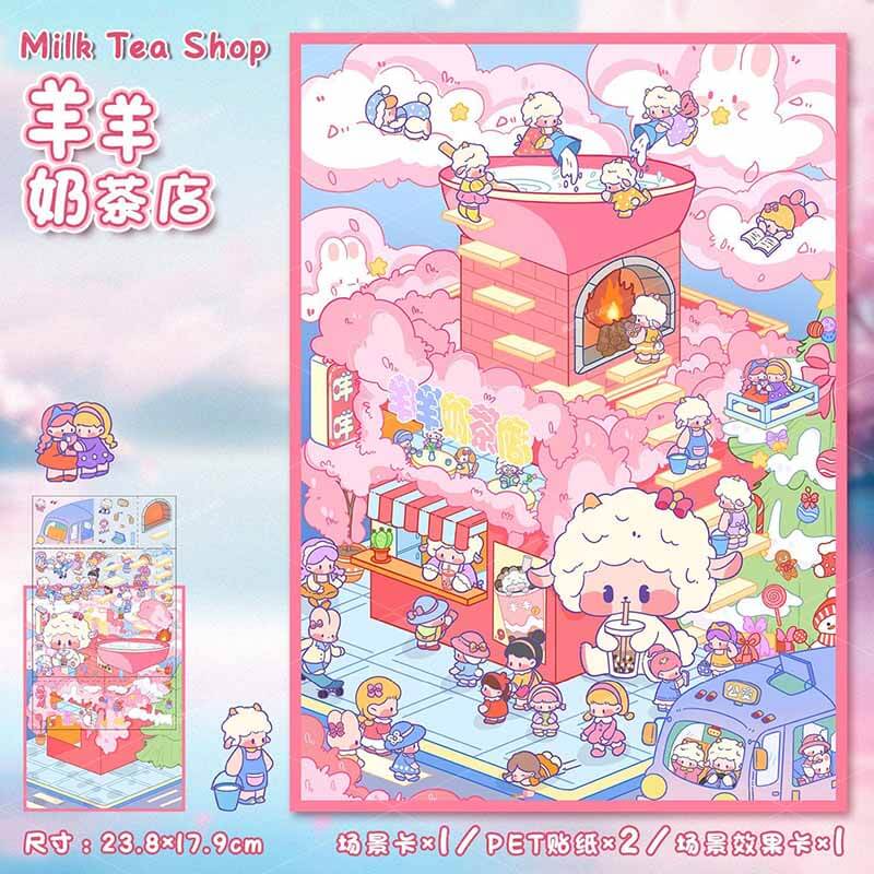 Sweet Wish Tales DIY 3D Scene Stickers 2 Cute Miniature Scenes