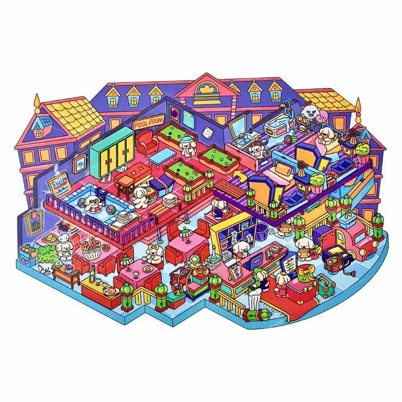 The Haunted Carnival DIY 3D Scene Stickers 2 Cute Miniature Scenes