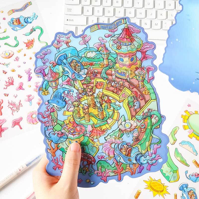 Wonders of Magic DIY 3D Scene Stickers 4 Cute Miniature Scenes