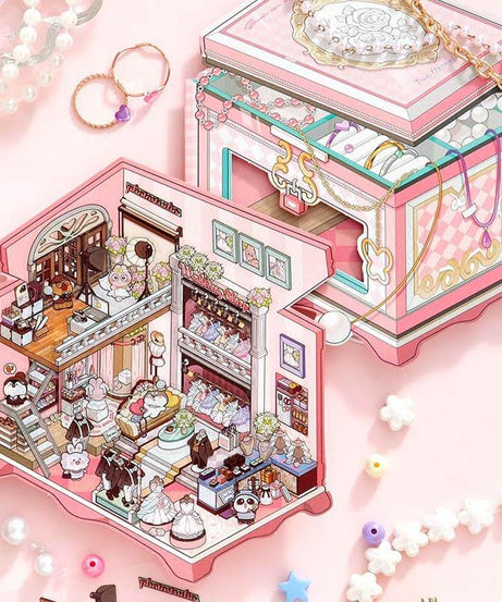 Moments & Moods DIY 3D Scene Stickers 4 Cute Miniature Scenes