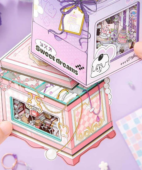 Moments & Moods DIY 3D Scene Stickers 4 Cute Miniature Scenes