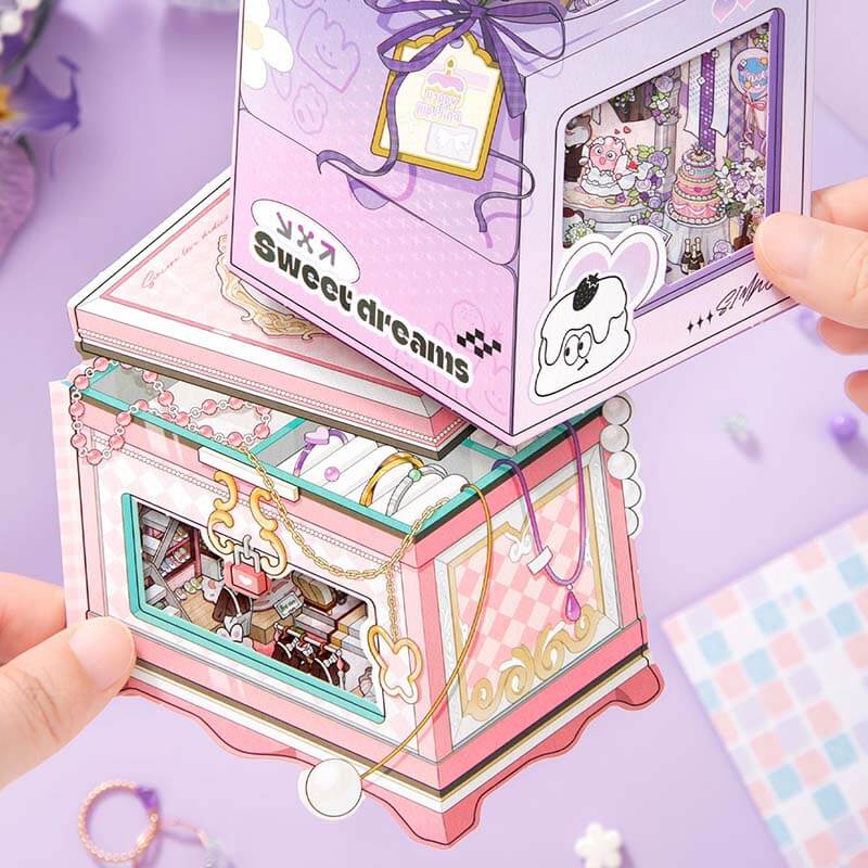 Moments & Moods DIY 3D Scene Stickers 4 Cute Miniature Scenes