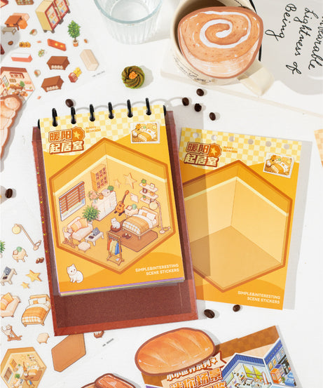 Tiny Wonderland 4 Micro-Diorama Collector's Pack DIY 3D Scene Stickers - Miniature Scenes