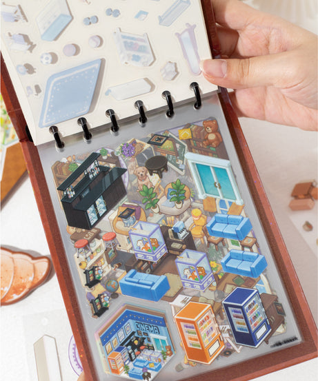 Tiny Wonderland 4 Micro-Diorama Collector's Pack DIY 3D Scene Stickers - Miniature Scenes