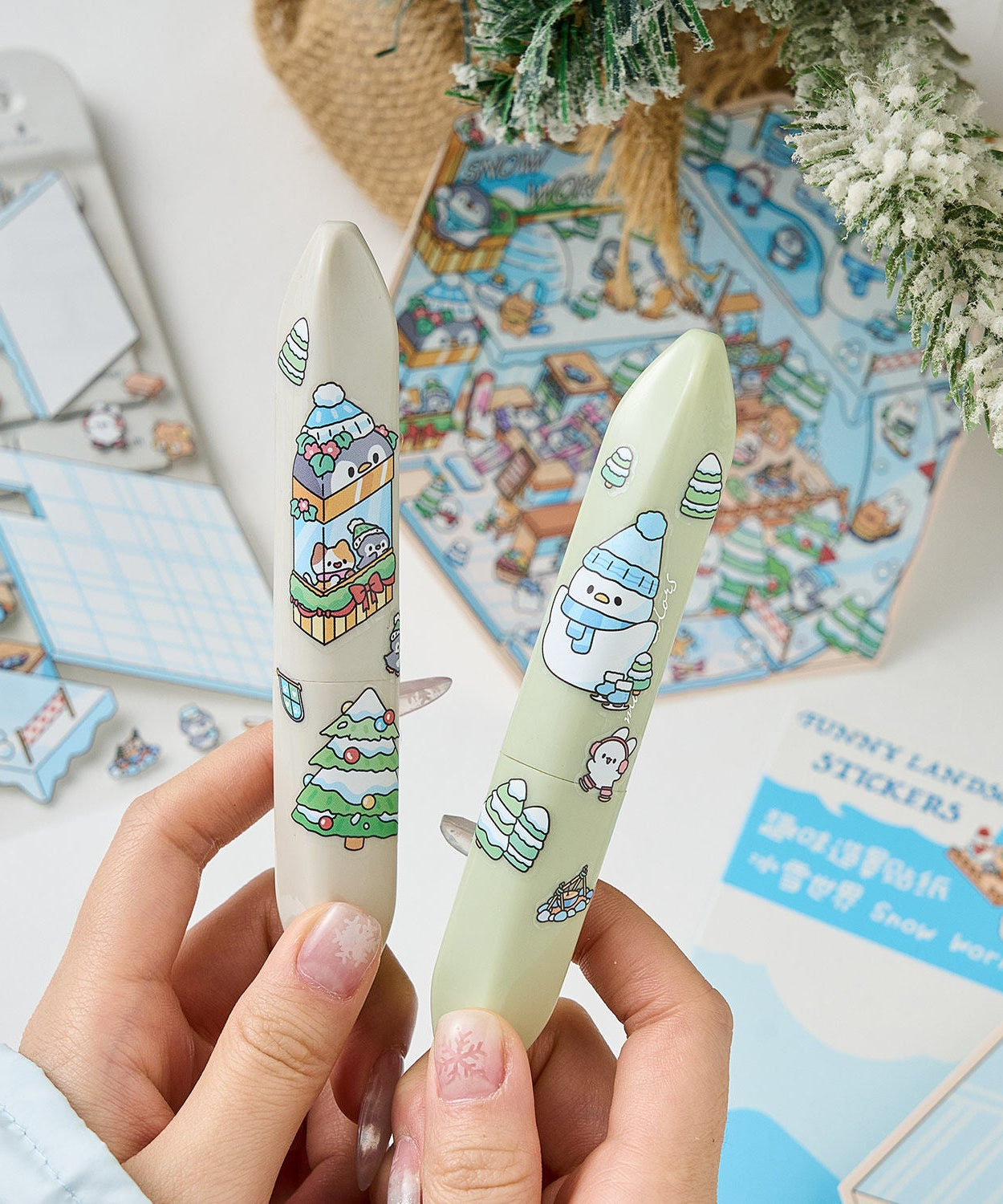 Magic Party Collection Scene Stickers - 4 Cute Miniature Scenes