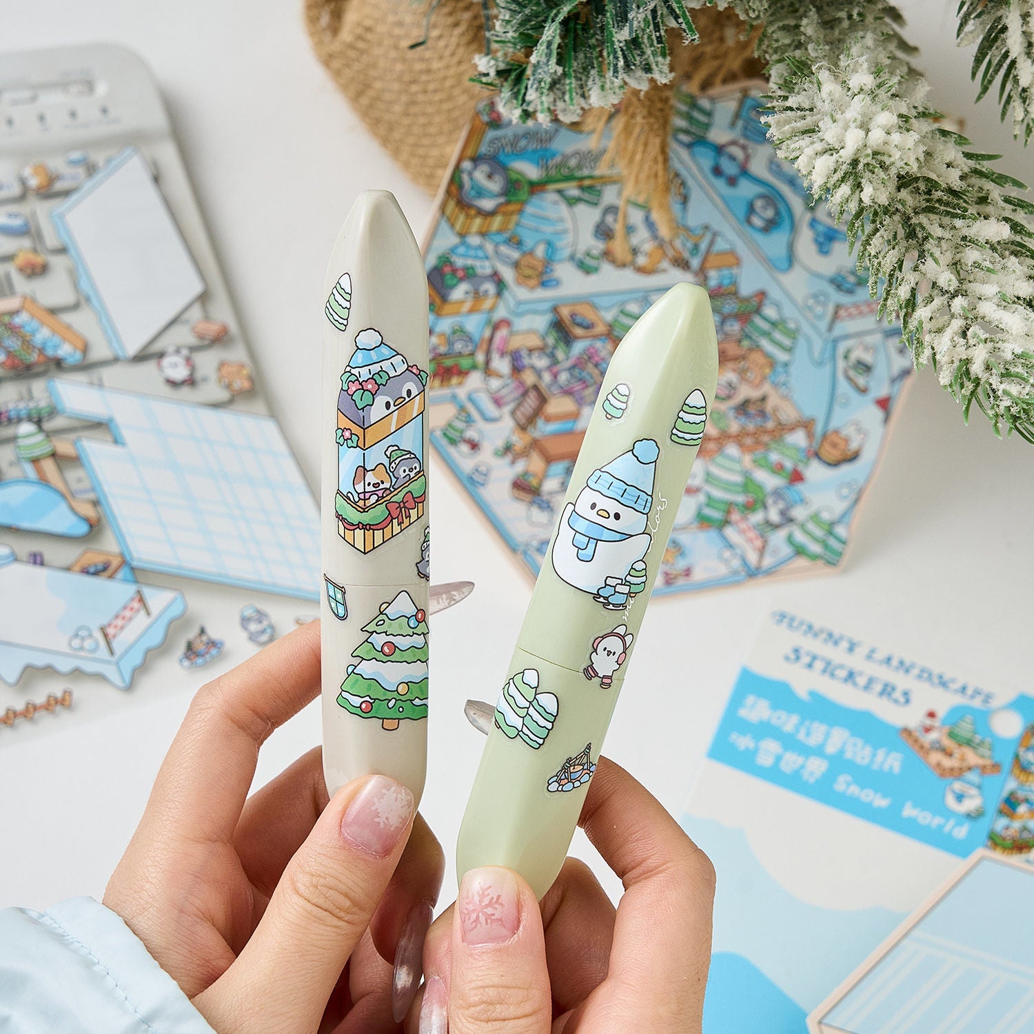 Magic Party Collection Scene Stickers - 4 Cute Miniature Scenes