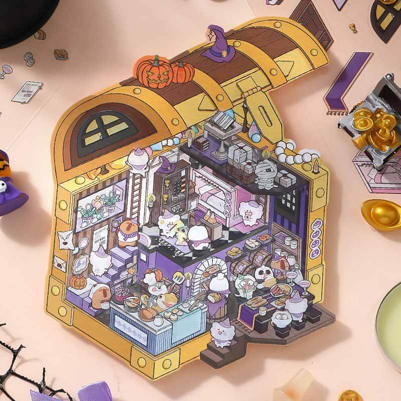 Magic Ark World DIY 3D Scene Stickers 4 Cute Miniature Scenes