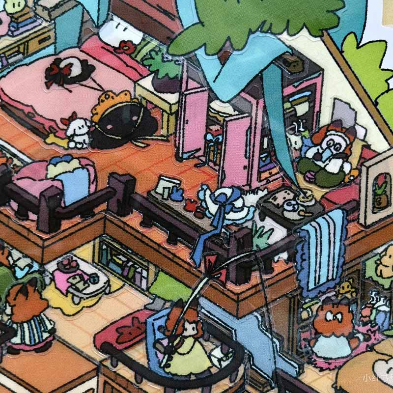 Alice's Life DIY 3D Scene Sticker Collection 2 Cute Miniature Scenes