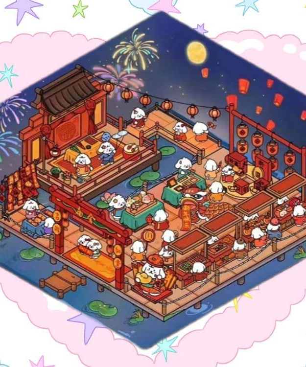 Lawn Wedding DIY 3D Scene Stickers - 4 Lovely Miniature Scenes