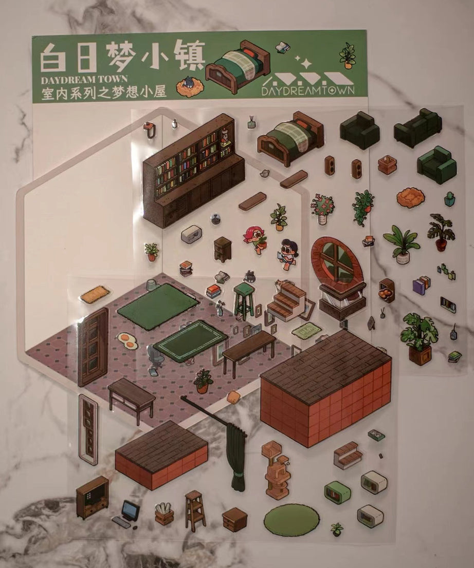 Create Dream 3D Tree House Sticker Scene DIY Miniature Scene