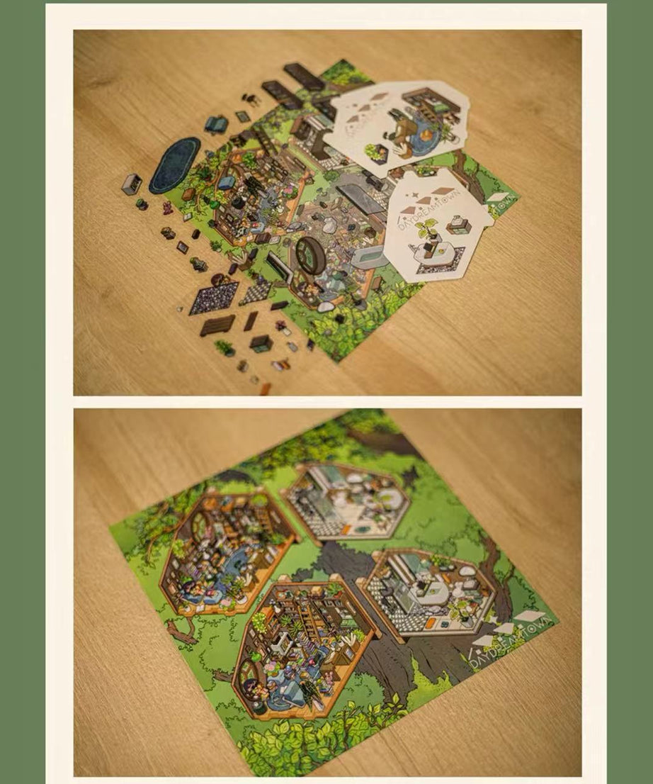 Create Tree House Dream Room Sticker Scene DIY 3D Miniature Scene