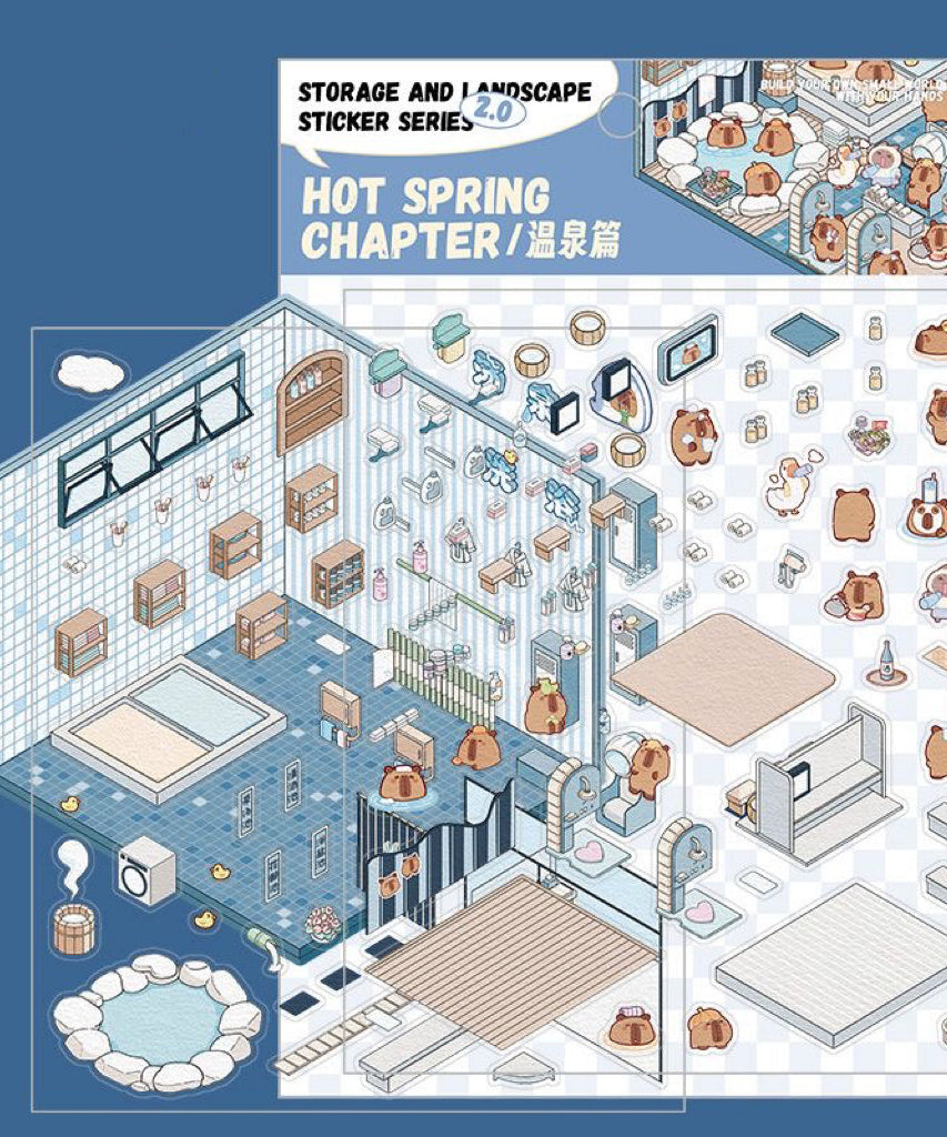 Stickers Scene, Make your Own Supermarket|Coffee Shop|Restaurant|Bookstore
