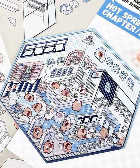 Stickers Scene, Make your Own Supermarket|Coffee Shop|Restaurant|Bookstore