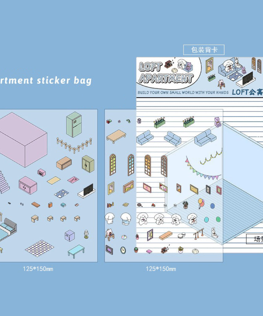 Stickers Scene, Make your Own Supermarket|Coffee Shop|Restaurant|Bookstore