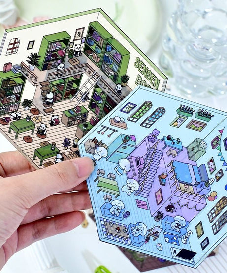 Stickers Scene, Make your Own Warm Home|Music Bar|Hot Spring|Gymnasium