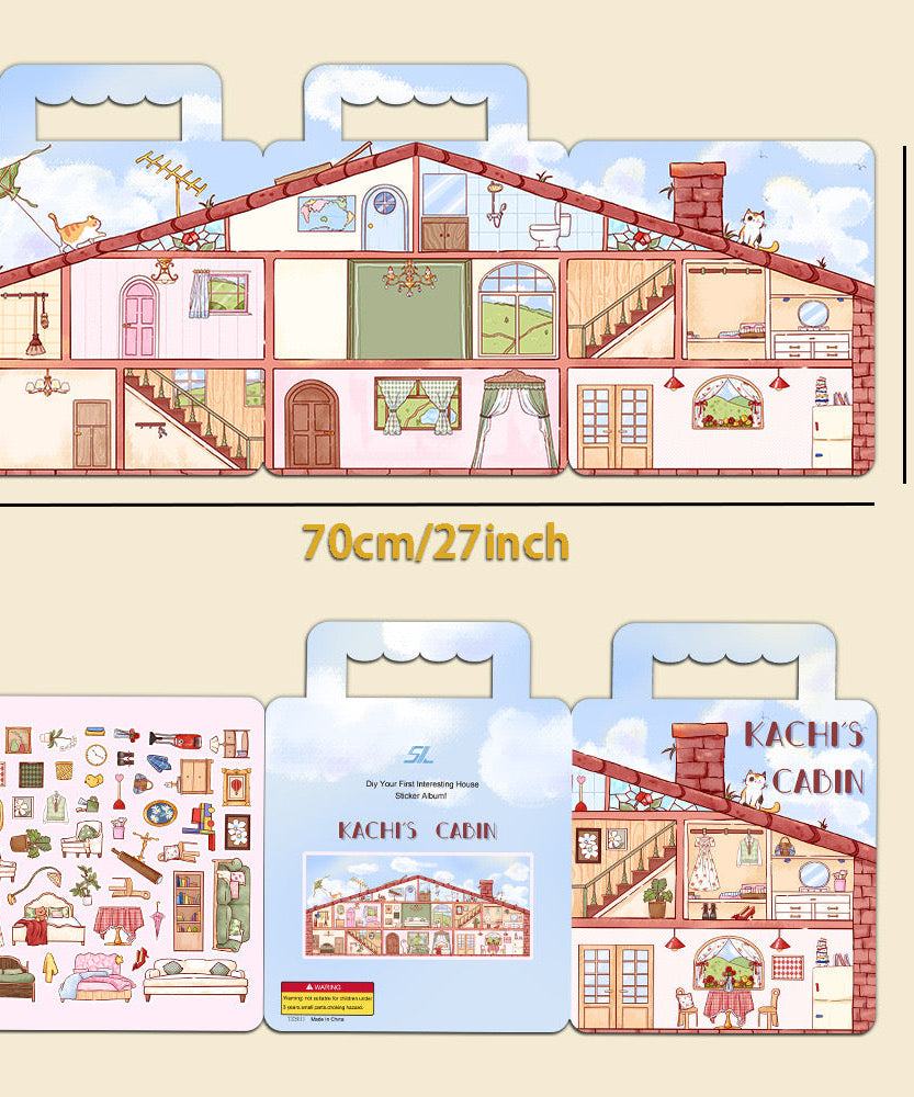 Cozy Cabin Sticker Book:Decorate your Home
