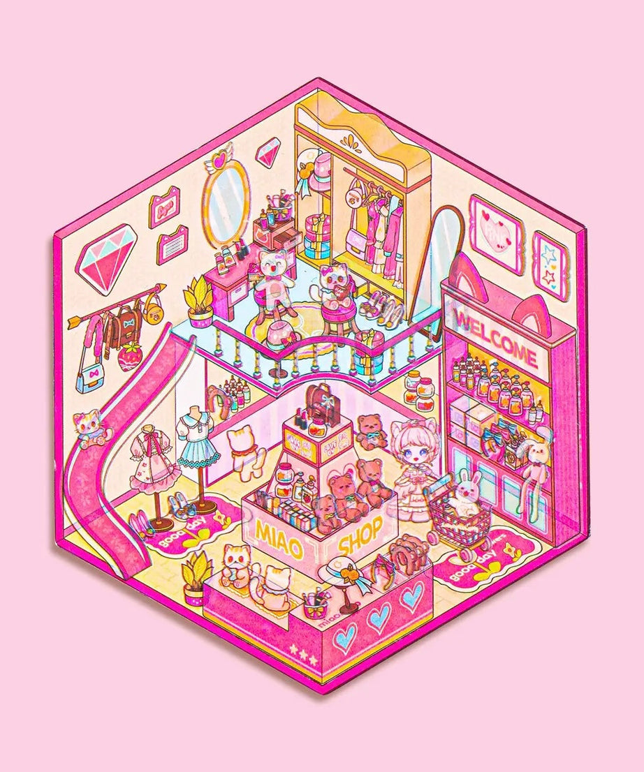 3D Sticker Play Scenes! Pet Coffee|Dessert Store|Girl Shop|Video Arcade