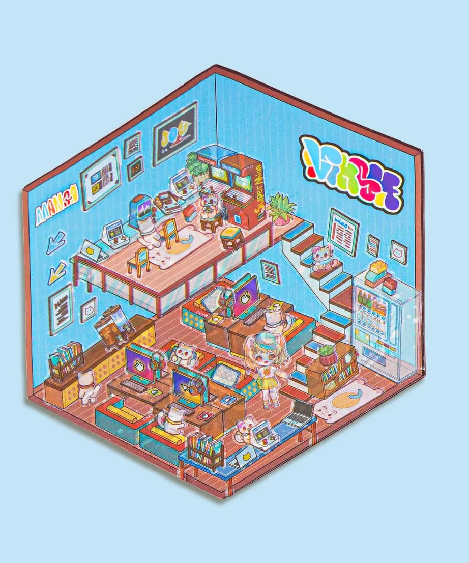 3D Sticker Play Scenes! Pet Coffee|Dessert Store|Girl Shop|Video Arcade