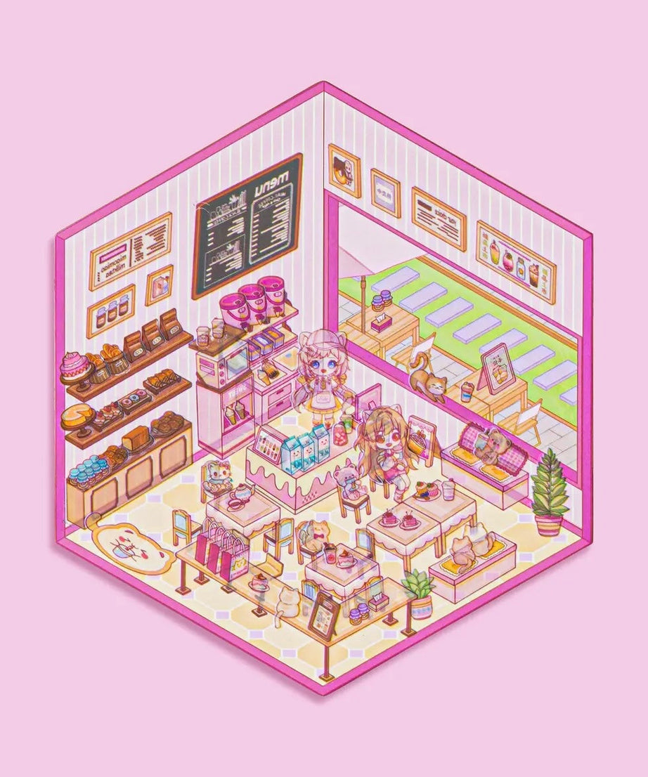 3D Sticker Play Scenes! Pet Coffee|Dessert Store|Girl Shop|Video Arcade