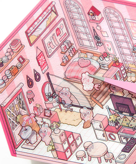 Stickers Scene, Make your Own Warm Home|Music Bar|Hot Spring|Gymnasium