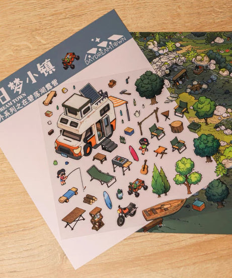 Create Dream 3D Tree House Sticker Scene DIY Miniature Scene