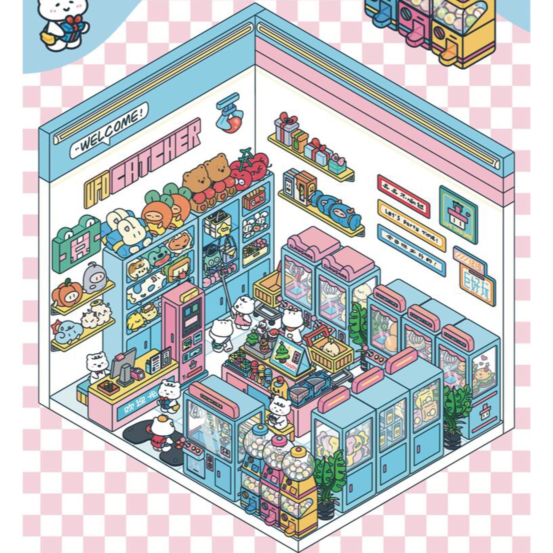 Sticker Scenes! Create DIY Bookstore|Izakaya|Sweet Cake|Burger Shop|Hotpot Restaurant